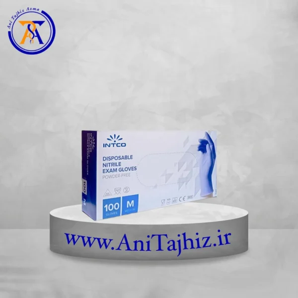 دستکش نیتریل بنفش اینتکو