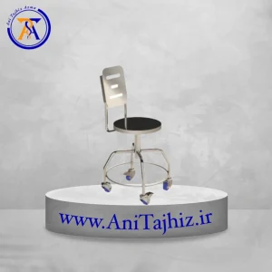 صندلی پشتی دار استیل