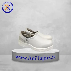 کفش آنتی استاتیک رویه چرم سفید